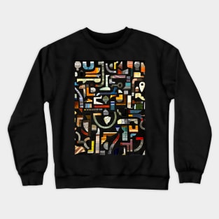 Brooklyn NY Subway Mosaic Art Crewneck Sweatshirt